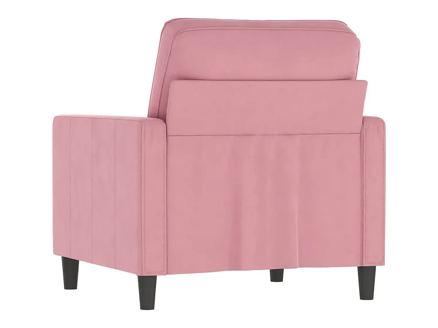 Sillón Rosa 60 cm Terciopelo