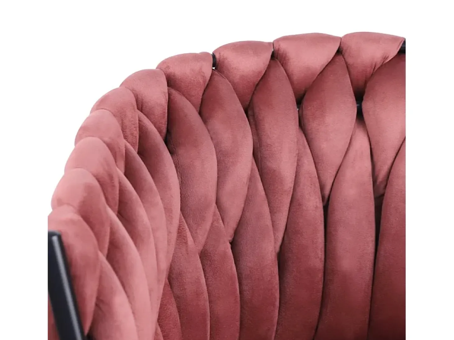 Sillón silla terciopelo diseño con reposabrazos cocina salón Chantilly - Rosa