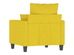 Sillón Tela Amarillo Claro 60 cm