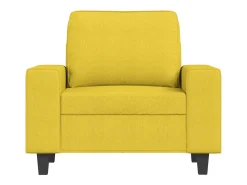 Sillón Tela Amarillo Claro 60 cm