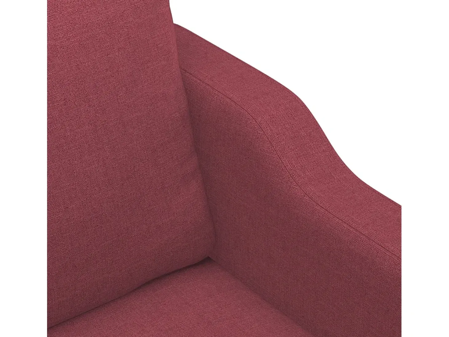 Sillón Tela Rojo Burdeos 60 cm