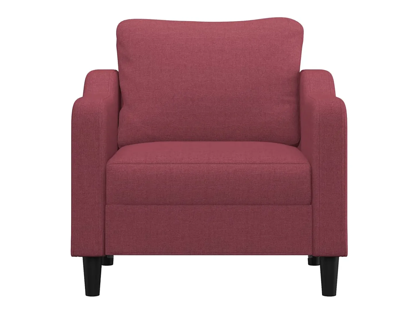 Sillón Tela Rojo Burdeos 60 cm