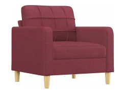 Sillón Tela Rojo Burdeos 60 cm