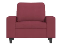Sillón Tela Rojo Burdeos 60 cm