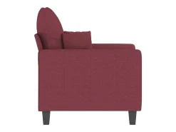 Sillón Tela Rojo Burdeos 60 cm