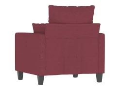 Sillón Tela Rojo Burdeos 60 cm