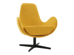 Sillón terciopelo amarillo mostaza ANDY