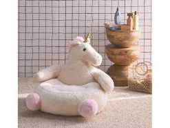 Sillón unicornio para niños rose / blanc