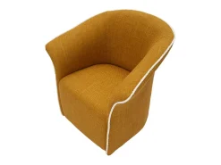 Sillón VKH714, Amarillo, 80x83,5x66 cm, Kendra Home