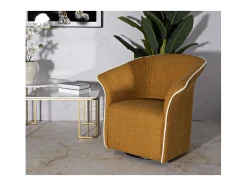 Sillón VKH714, Amarillo, 80x83,5x66 cm, Kendra Home