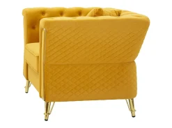Sillón VKH320, Amarillo, 104x83x76 cm, Kendra Home