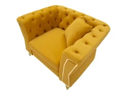 Sillón VKH320, Amarillo, 104x83x76 cm, Kendra Home