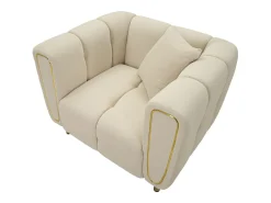 Sillón VKH322, Beige, 81x97x71 cm, Kendra Home