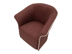 Sillón VKH713, Burdeos, 80x83,5x66 cm, Kendra Home