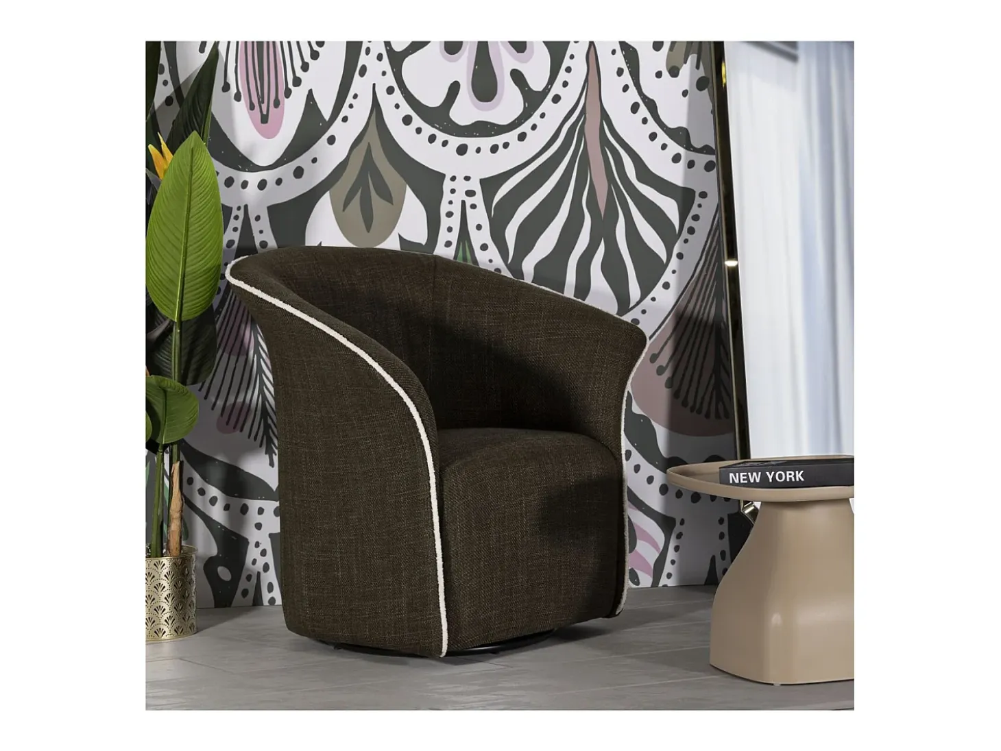 Sillón VKH715, Verde, 80x83,5x66 cm, Kendra Home