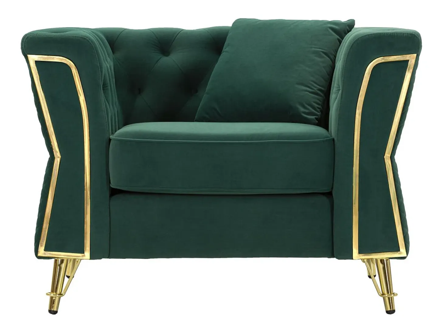 Sillón VKH321, Verde, 104x83x76 cm, Kendra Home