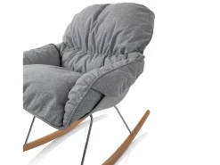 Sillón ZEN con mecedora gris
