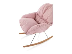 Sillón ZEN con mecedora rosa