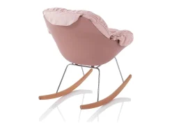 Sillón ZEN con mecedora rosa