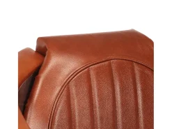 Sillon de aviador de cuero auténtico marrón