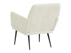 Silvenn Sillón de terciopelo crema 62x79x79 cm