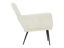 Silvenn Sillón de terciopelo crema 62x79x79 cm