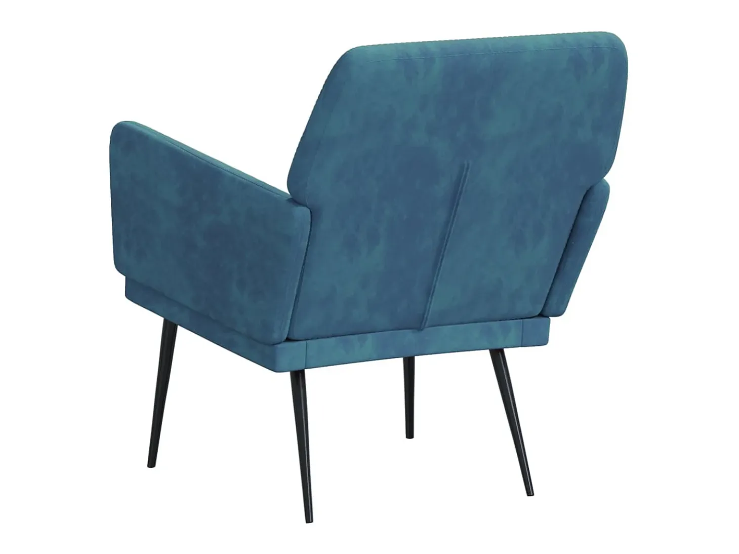 Silvenn Sillón de terciopelo azul 62x79x79 cm