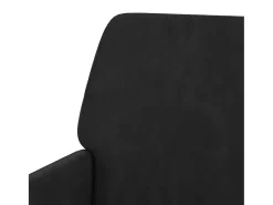 Silvenn Sillón de terciopelo negro 62x79x79 cm