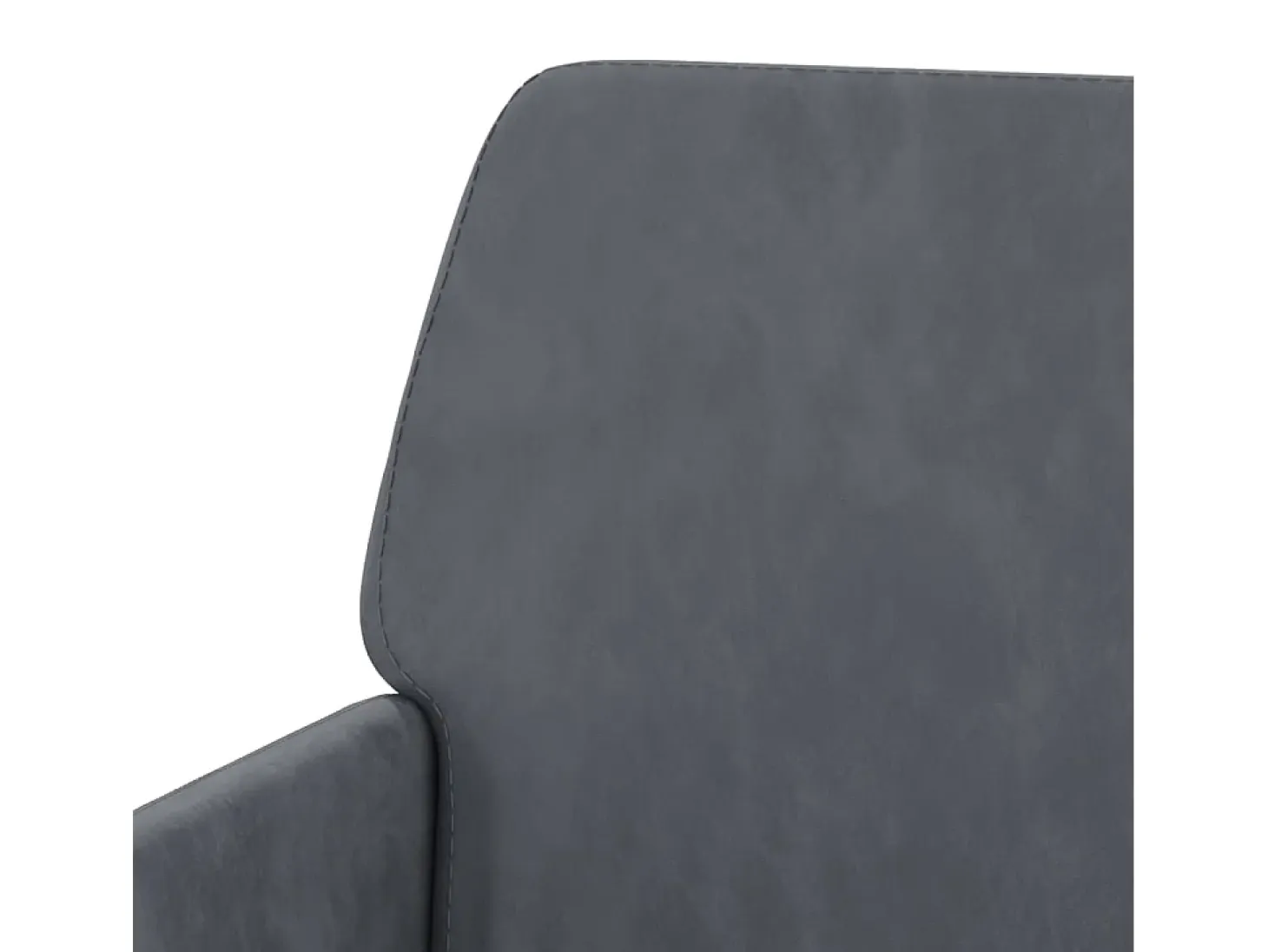 Silvenn Sillón de terciopelo gris oscuro 62x79x79 cm