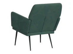 Silvenn Sillón de terciopelo verde oscuro 62x79x79 cm