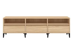 Simon-Pierre Mueble de TV madera contrachapada roble Sonoma 150x30x44,5 cm