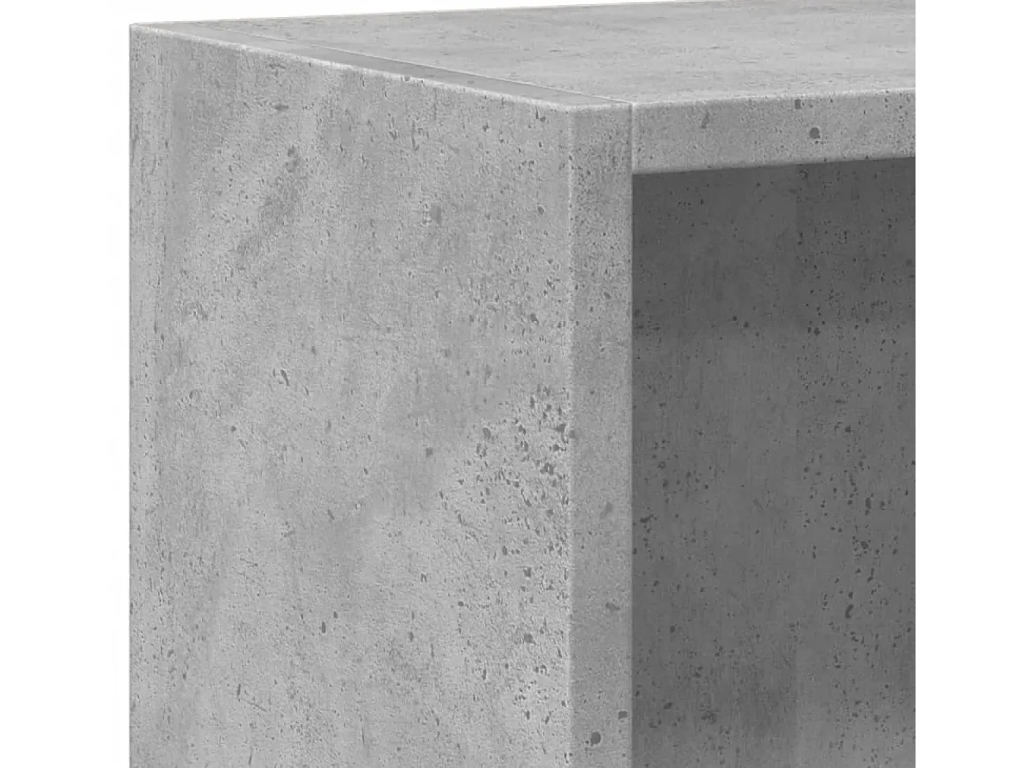 Siro Estantería 2 niveles contrachapada gris hormigón 40x30x76,5cm