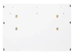 SoBuy FHK36-W Estante de Pared con 4 Ganchos Blanco 100 x 70 cm