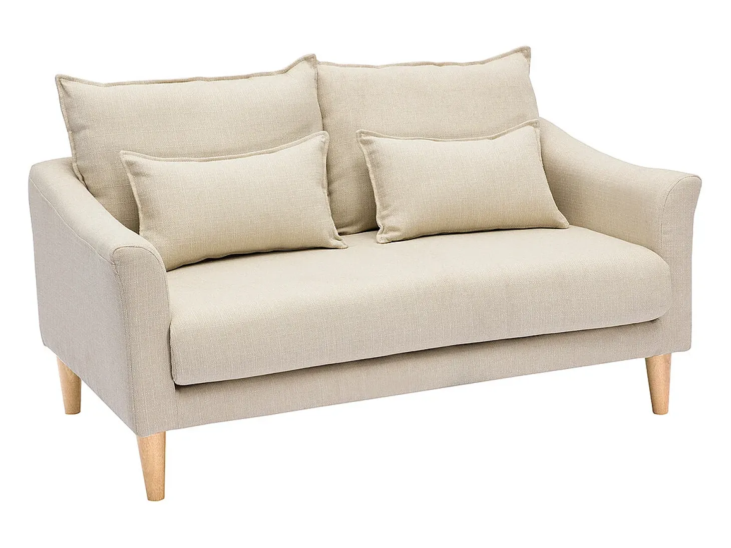 Sofá 2 plazas beige KATE