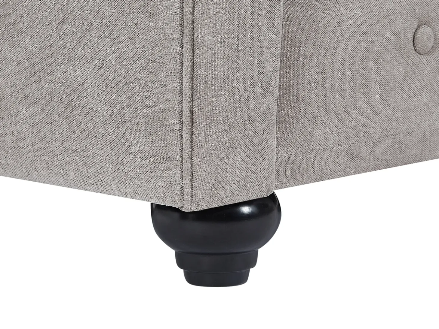 Sofá 2 plazas en tela color gris CHESTERFIELD