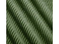 Sofá 3 Plazas Modular de Pana Acanalada - con 3 Cojines - 298x103x75cm - Verde