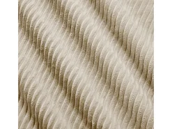 Sofá angular 2 plazas modular - de Pana - con 2 cojines y otomana - ergonómico - 208x178x75cm - Beige
