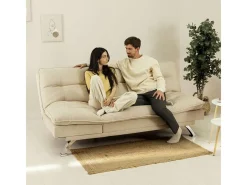 Sofá Cama Cloud Dots Beige - Nalui