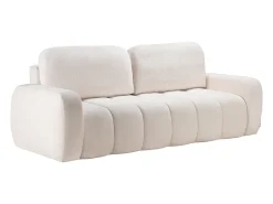 Sofá cama 3 plazas en chenilla beige TALIVO