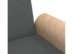 Sofá cama 2 plazas y almohadas taburete terciopelo gris oscuro