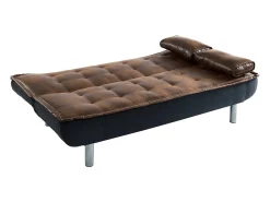 Sofá cama clic-clac y color caramelo MISHAN