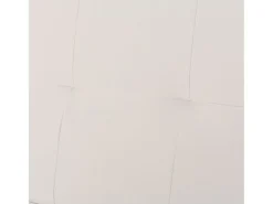 Sofá cama con dos cojines cuero artificial ajustable crema