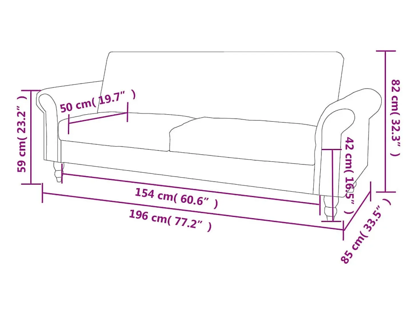 Sofá cama convertible con reposabrazos de ante sintético marrón