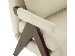 Sofá cama convertible tres en uno, silla plegable tapizada, nogal