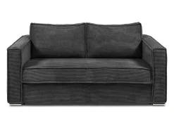 Sofá cama de 4 plazas con apertura italiana de pana beige LORETO