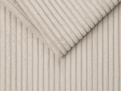 Sofá cama de 4 plazas con apertura italiana de pana beige LORETO