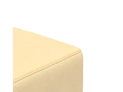 Sofá cama de 2 plazas con dos almohadas terciopelo color crema