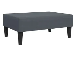 Sofá cama de 2 plazas con taburete terciopelo gris oscuro