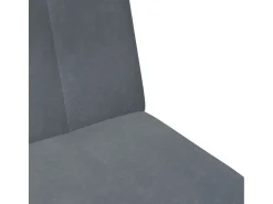 Sofá cama de 2 plazas con taburete terciopelo gris oscuro