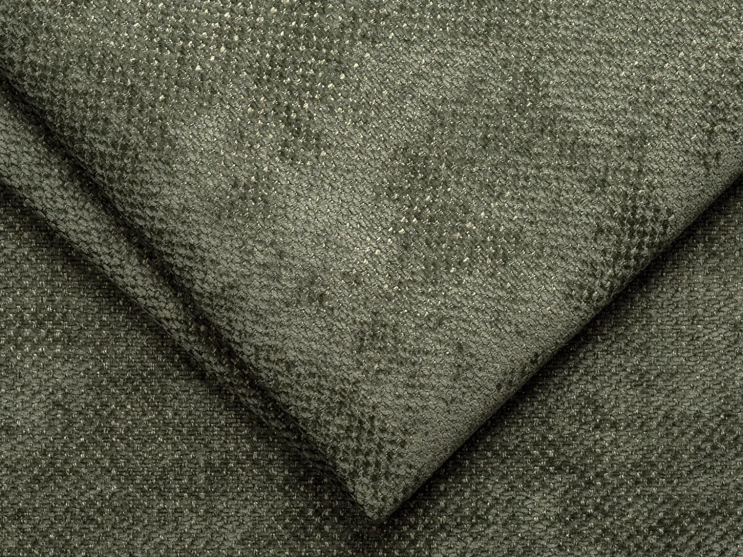 Sofá cama de 3 plazas de apertura rápida de tela verde - Cama de 140 cm - Colchón de 14 cm BOLIPO